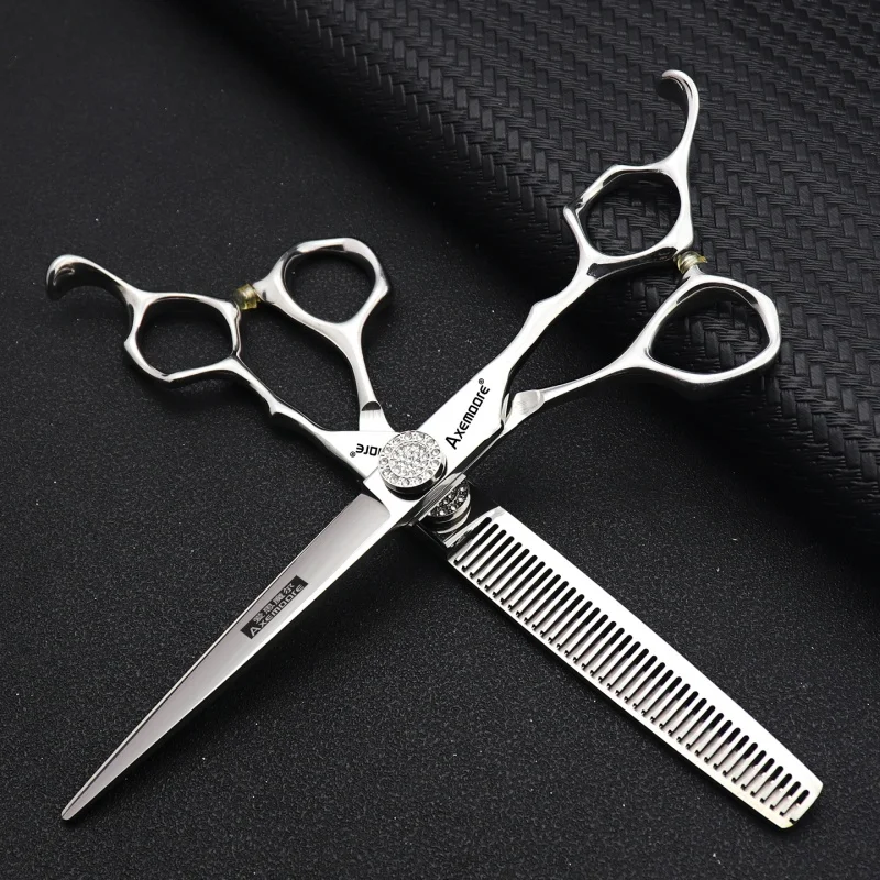 

7 inch/6 inch Axemoore High-end Professional Pet Dog Grooming Scissors Thinning Chunker Shears for tijeras peluquería canina