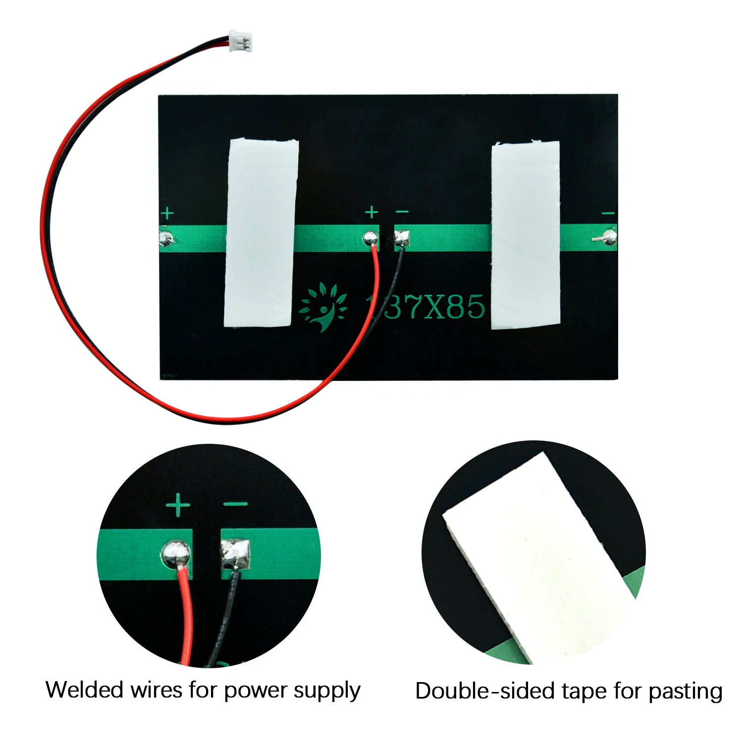 5ks 5V 5.5V 6V polykrystalické mini mala  zvířátko solární panel baterie modul s PH2.0 konektor pro arduino DIY projekty