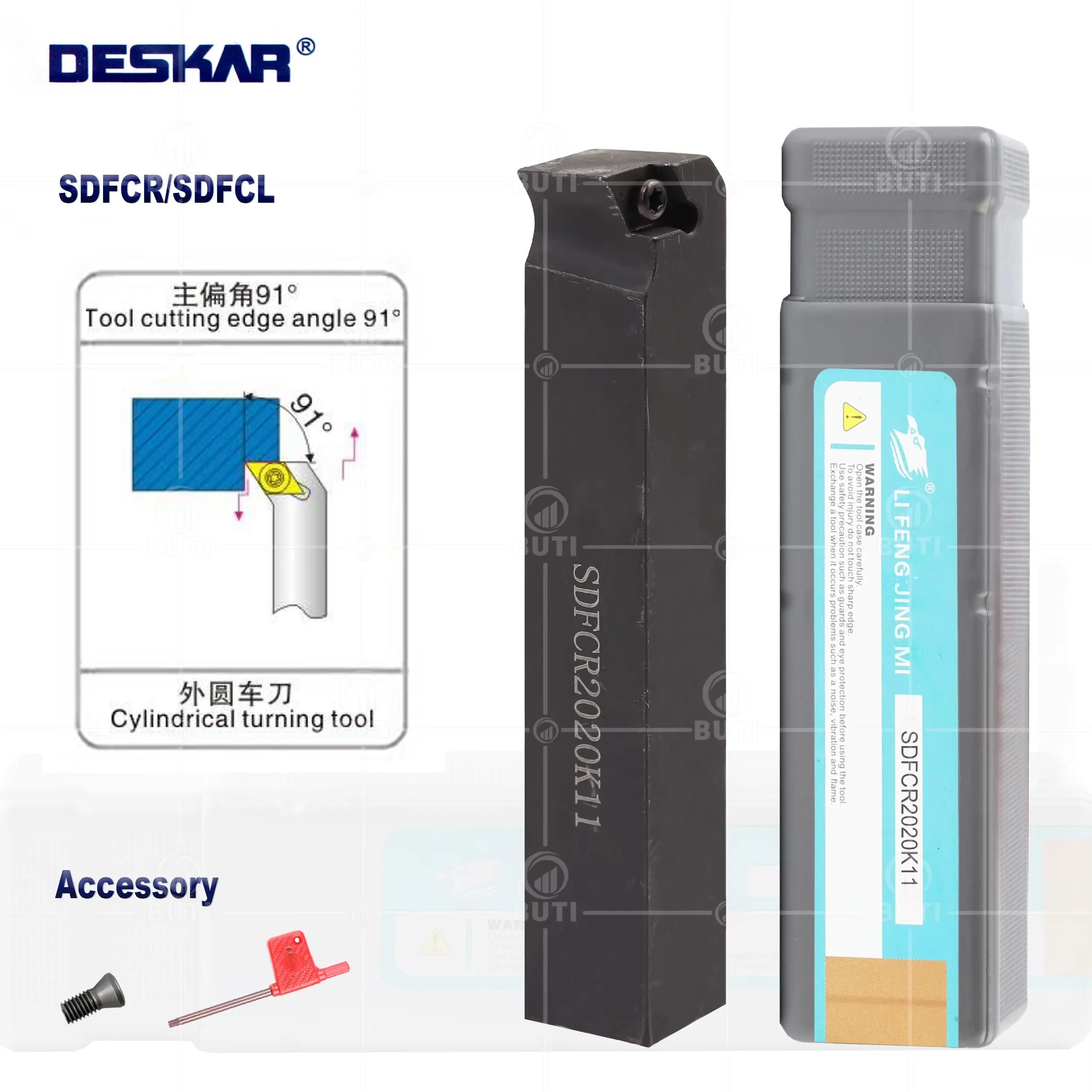 

DESKAR 100% оригинальный токарный станок с ЧПУ SDFCR1212 SDFCR1616 SDFCR2020 SDFCR2525 Внешние токарные инструменты SDFCR SDFCL Держатель токарного станка