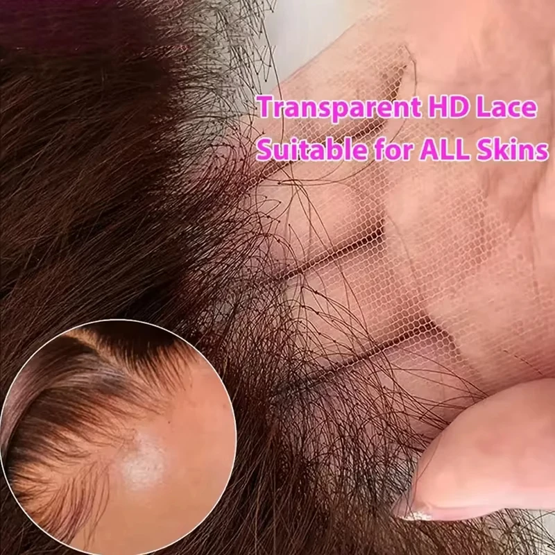 Wewave الشوكولاته البني 13x6 خصلات الشعر المستعار الإنسان HD الدانتيل شعر مستعار مستقيم 200% الكثافة البرازيلي الباروكات الأصلي ابيض عقدة