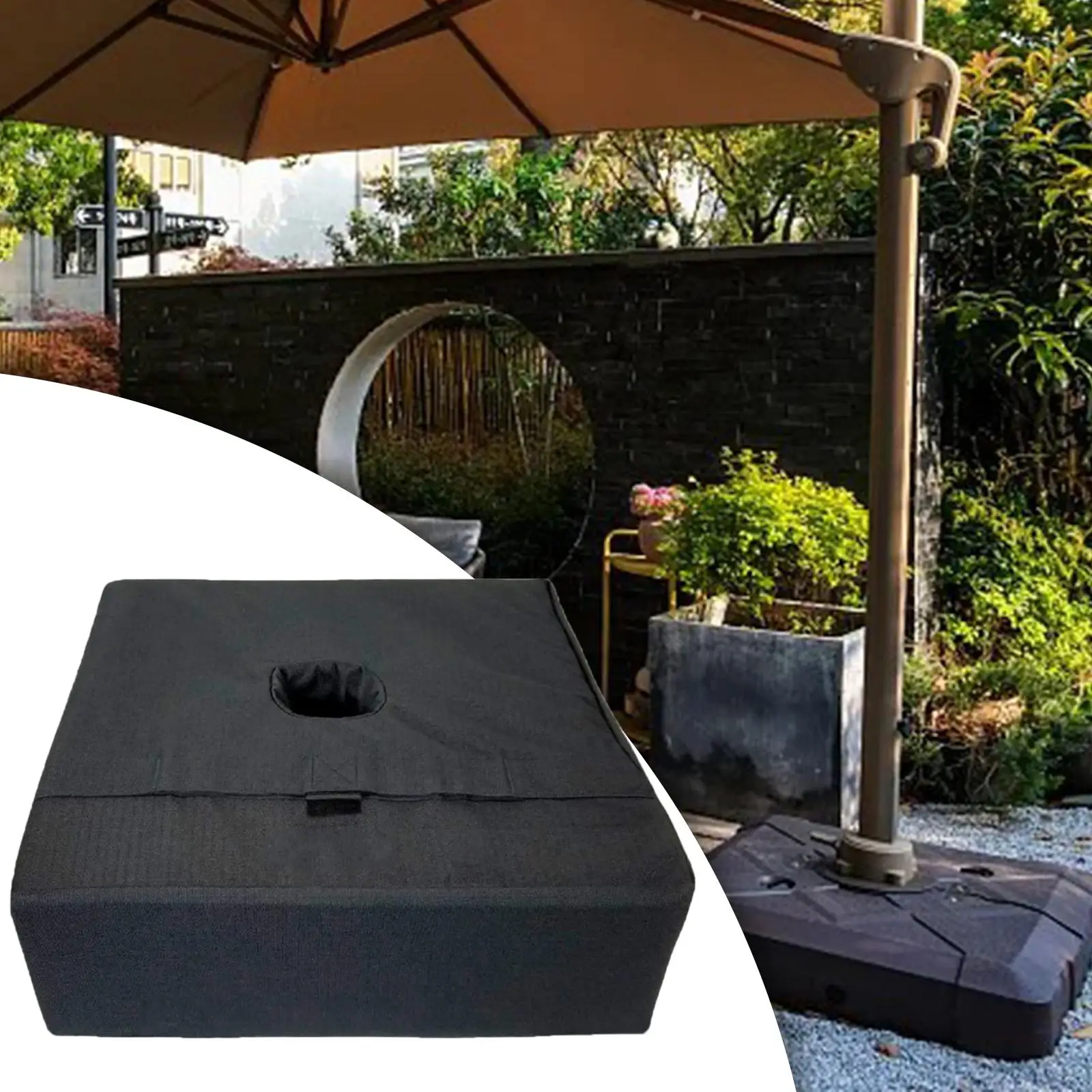 

Umbrella Base Weight Bag Weight Sand Bag 18'' Umbrella Sand Base for Outdoor Furniture Backyard Patio Umbrella Gazebo (No Sand)