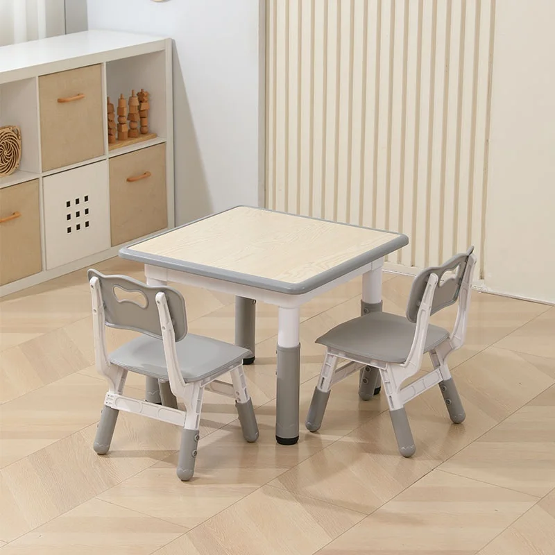 *Children's Table Chair Set for Early Education Kindergarten Baby Learning Desk Fireproof Board Home