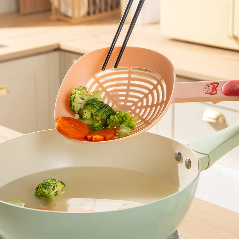 علي المنزلية الغذاء الصف مصفاة كبيرة الصيد الزلابية تصفية صافي ملعقة لوازم المطبخ ملعقة المعكرونة