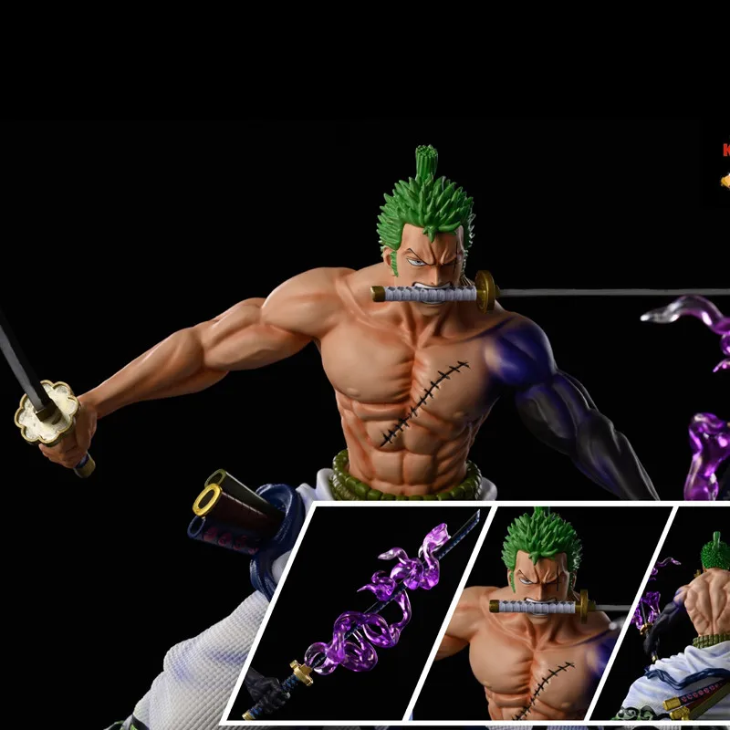 

New 20cm One Piece Anime Figure GK Roronoa Zoro Action Figure PVC Collection Cartoon Model Doll Gift Toys Decoration