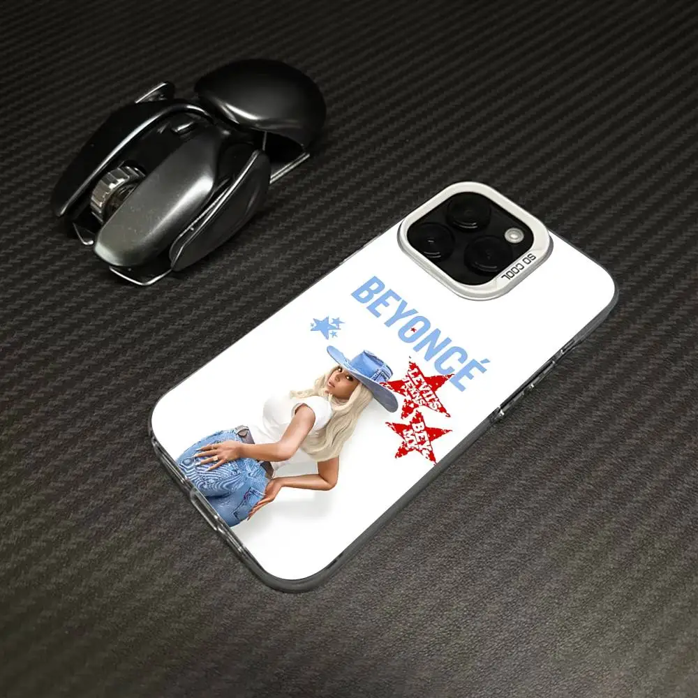 

B-Beyonce Hot Singer Phone Cases For IPhone 17 16 15 14 13 12 11 Plus Pro Max Pro Color Matte Cover