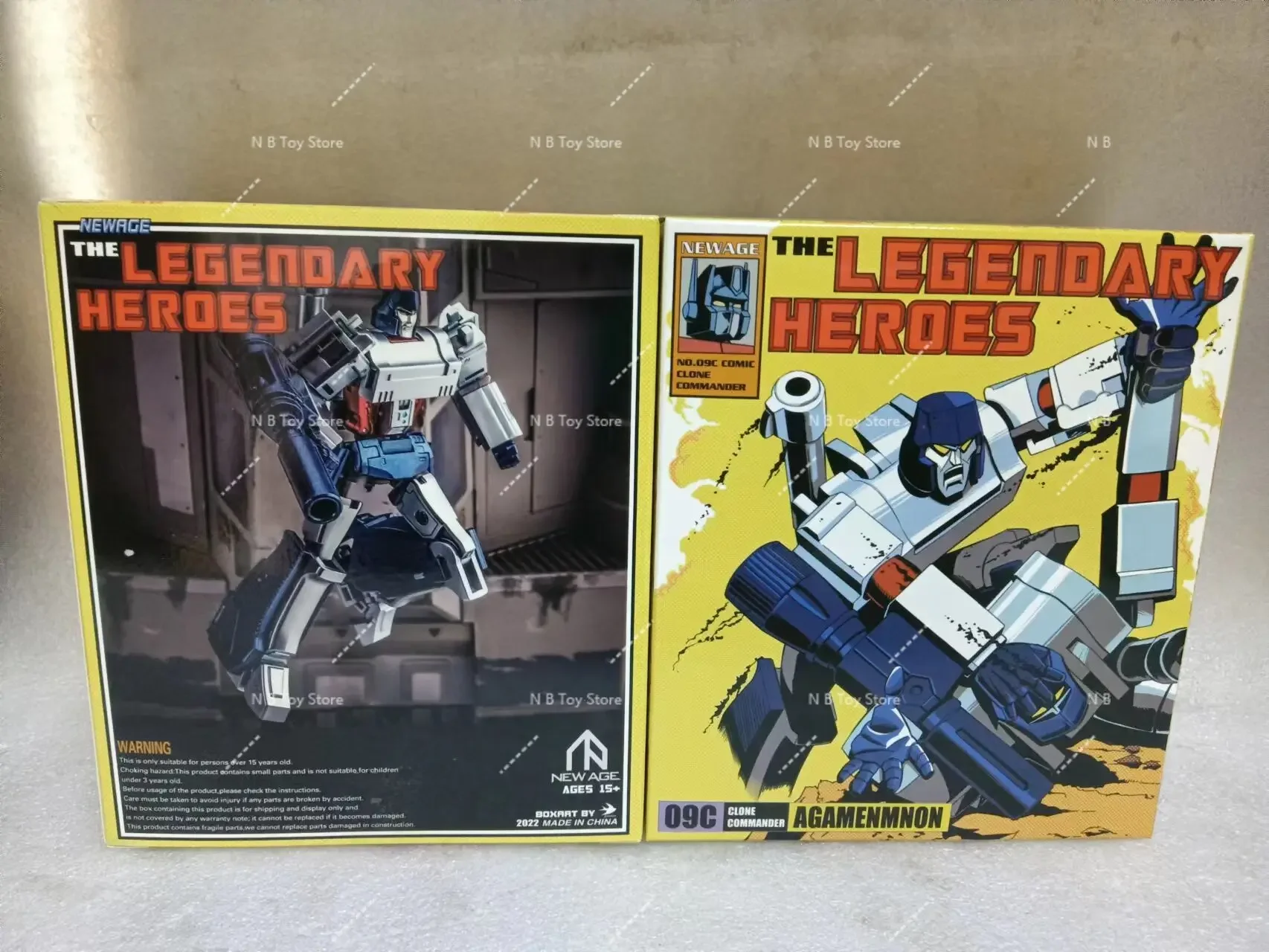 PVC Action Figures with Box, New Transformation, Na H9C Megatank Agmenmnon, Chromed Version, Toy Legend Robot