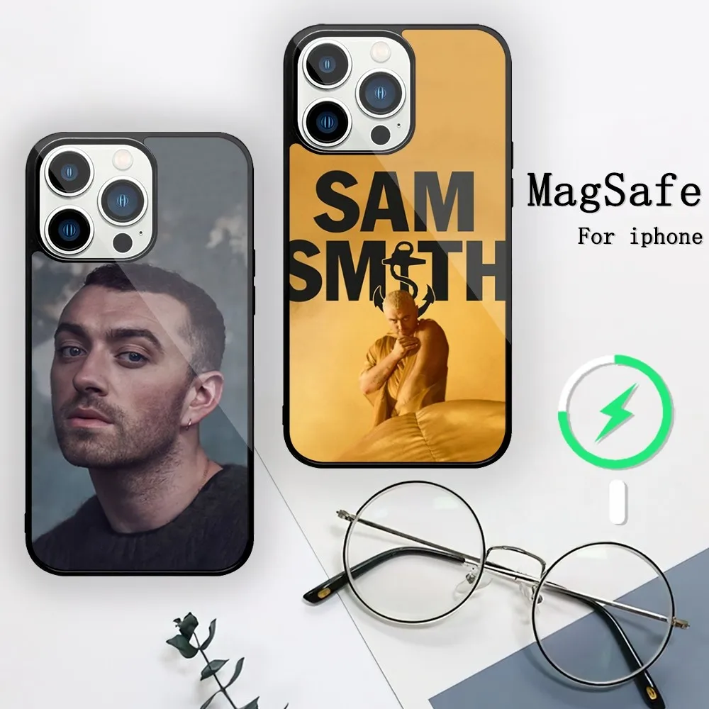 Singer Sam Smith Phone Case For iPhone 11 12 13 14 15 Mini Pro XS Max X S Plus XR Magnetic Attraction Shell