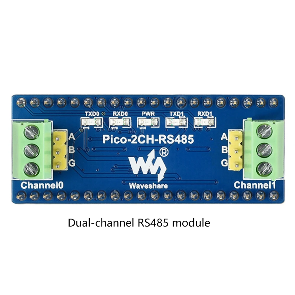 Waveshare dla Raspberry Pi Pico Uart do karty rozszerzeń RS485 dwukanałowy nadajnik-odbiornik RS485 SP3485 układ sterownika