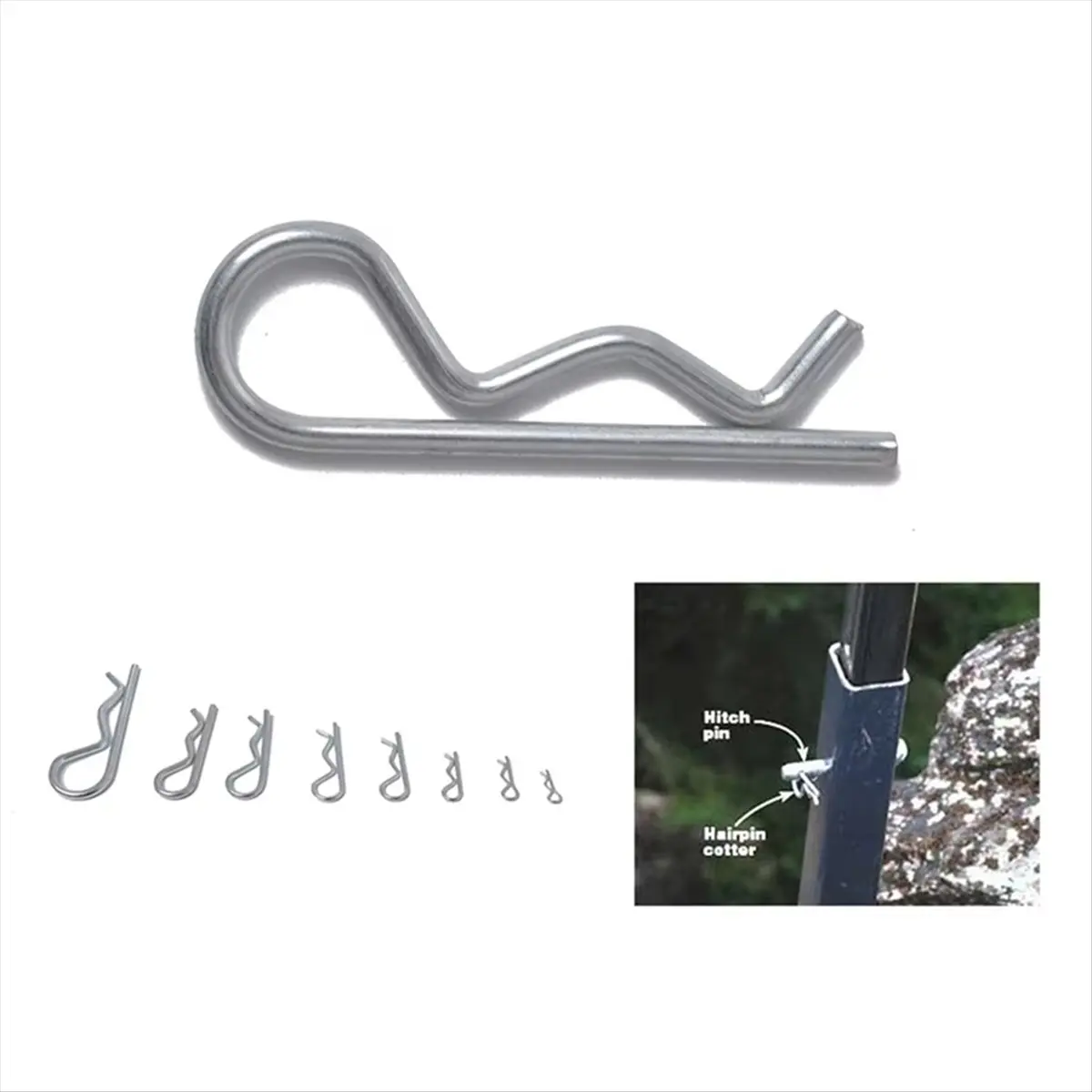 Top Sale 125 Pcs R Type Spring Cotter Pin M1 M1.2 M1.5 M1.8 M2 M2.5 M2.8 M3.5 Car Heavy Duty Split Clamp Hair Clip Hitch Tractor