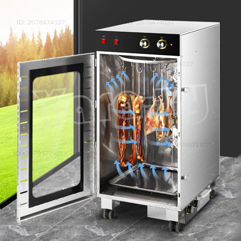 30KG Rotating sausage, sausage, bacon, chicken, duck, fish, beef dryer, food, household dehydration and air drying cabinet, larg