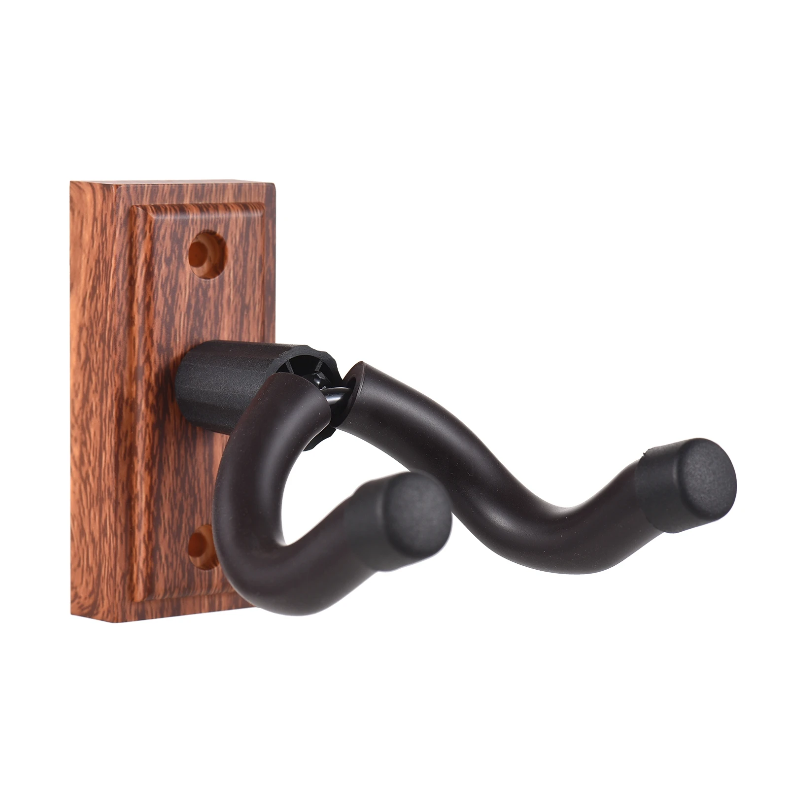 กีตาร์ Wall Mount Hanger Hook กีตาร์ Wall Hook Hanger Solid ทนทานผู้ถือโลหะสีดําแขวนไม้แขวนเสื้อมัลติฟังก์ชั่น