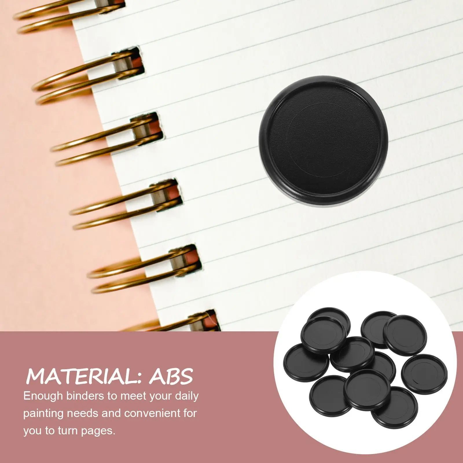 Expansion Mushroom Button Photo Album Binder Disc Plastic Round Discs