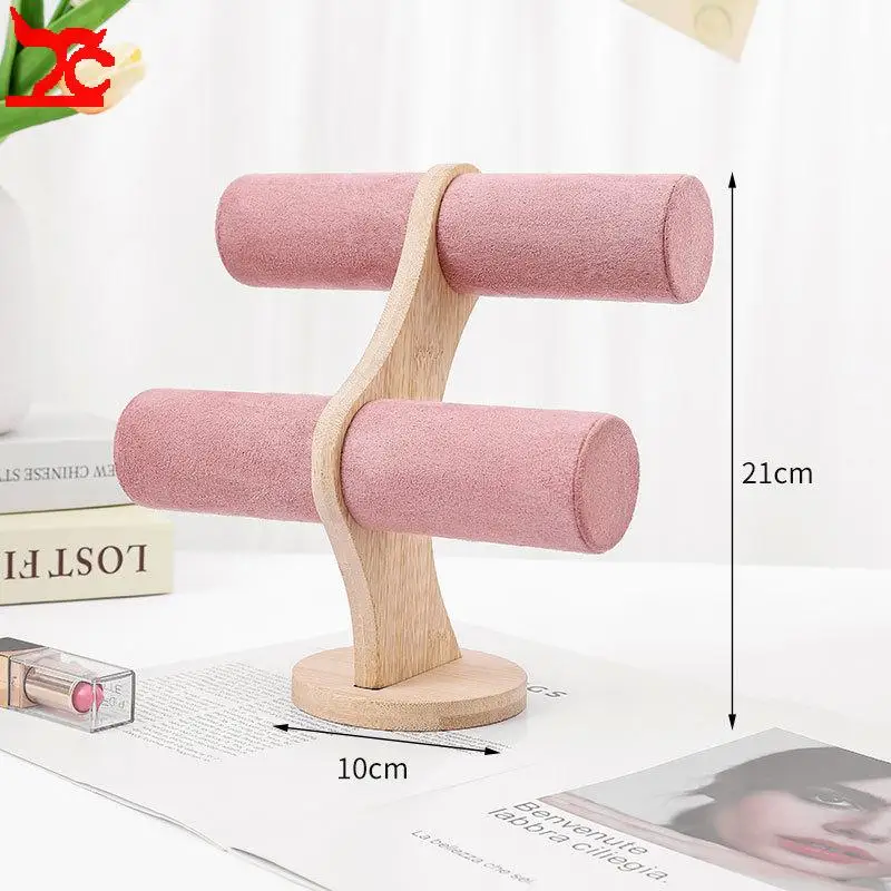 espositore-per-orologi-da-polso-con-bracciale-in-tessuto-e-base-in-legno-supporto-a-forma-di-t-per-gioielli-ideale-per-orologi-da-polso-fasce-per-capelli-e-come-organizer-da-scrivania-per-gioielli