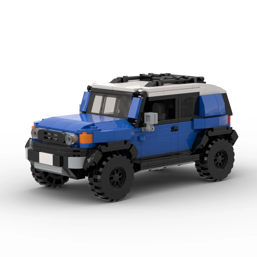 InhawBrick Moc Technical Sport Speed Racing  FJ Cruiser V2 Bule Car Building Block Adults Brick Sets Model Toys for Boy Children