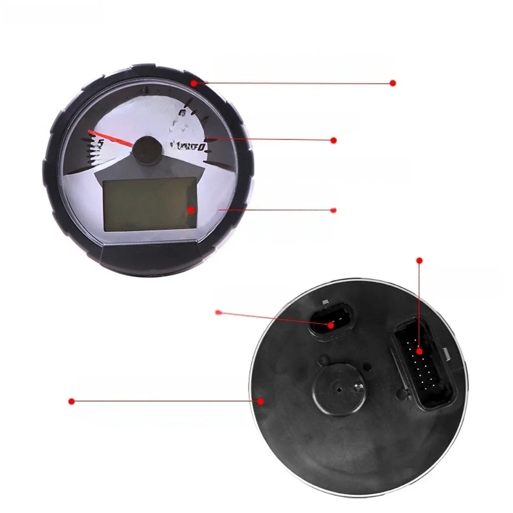 For for atv Dashboard Repair Black for atv Speedometer Dashboard Plug-and-play Replacement Mechanical Needles With Digital