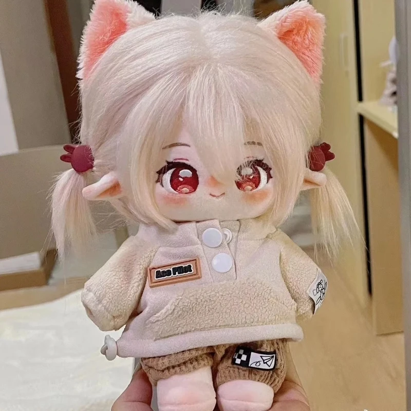 

Anime Genshin Impact Klee Cosplay 20cm Nude Doll Cotton Plush Toy Stuffed Soft Plushie