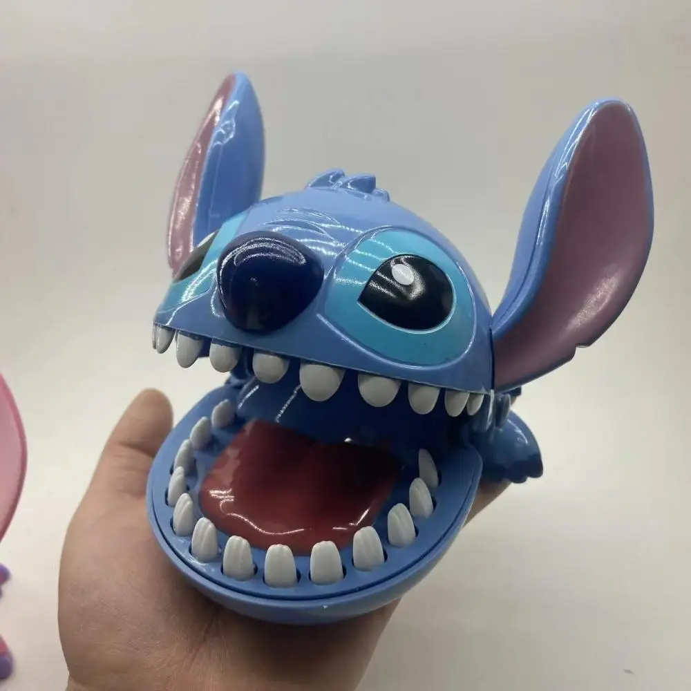 

Anime Disney Stitch Bite Finger Toy, Funny Push Teeth Dentist Game, Anime Model Figure for Kids Baby, Christmas Birthday Gifts