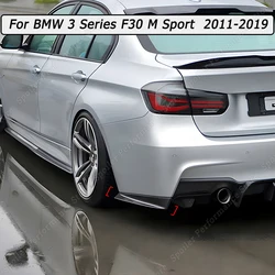 Car Rear Bumper Diffuser Side Splitters Body Kits Tuning ABS For BMW 3 Series F30 M Sport 2011-2016 2017 2018 2019 Gloss Black