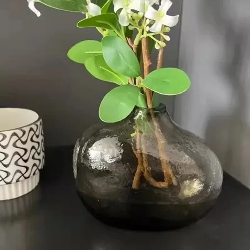 Luxury Kawaii Vases Centerpieces Modern Free Shipping Glass Minimalist Vase Nordic Style Living Room Jarrones House Decoration