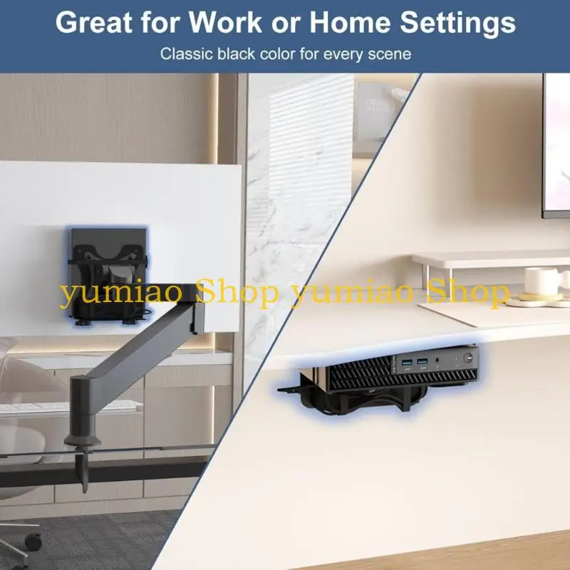 Soporte montaje para PC pequeño 587B, fácil instalación, ahorro espacio, soporte montaje en pared para cliente fino