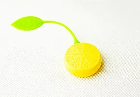 Tea Strainer Silicone Strawberry Lemon Design Loose Tea Leaf Strainer Bag Herbal Spice Infuser Filter Tools