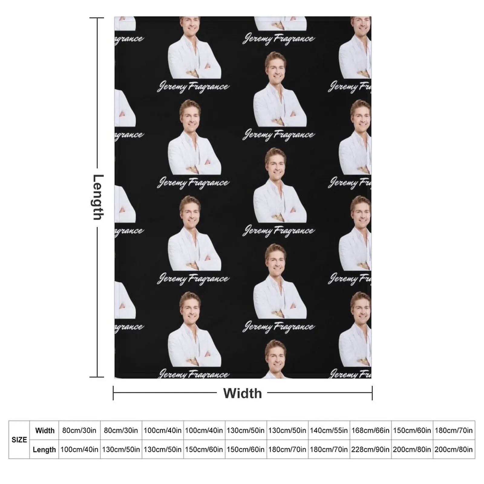 Jeremy Fragrance POWER BABY, JEREMY FRAGRANCE MENTALITY Throw Blanket warm winter Loose Tourist Blankets