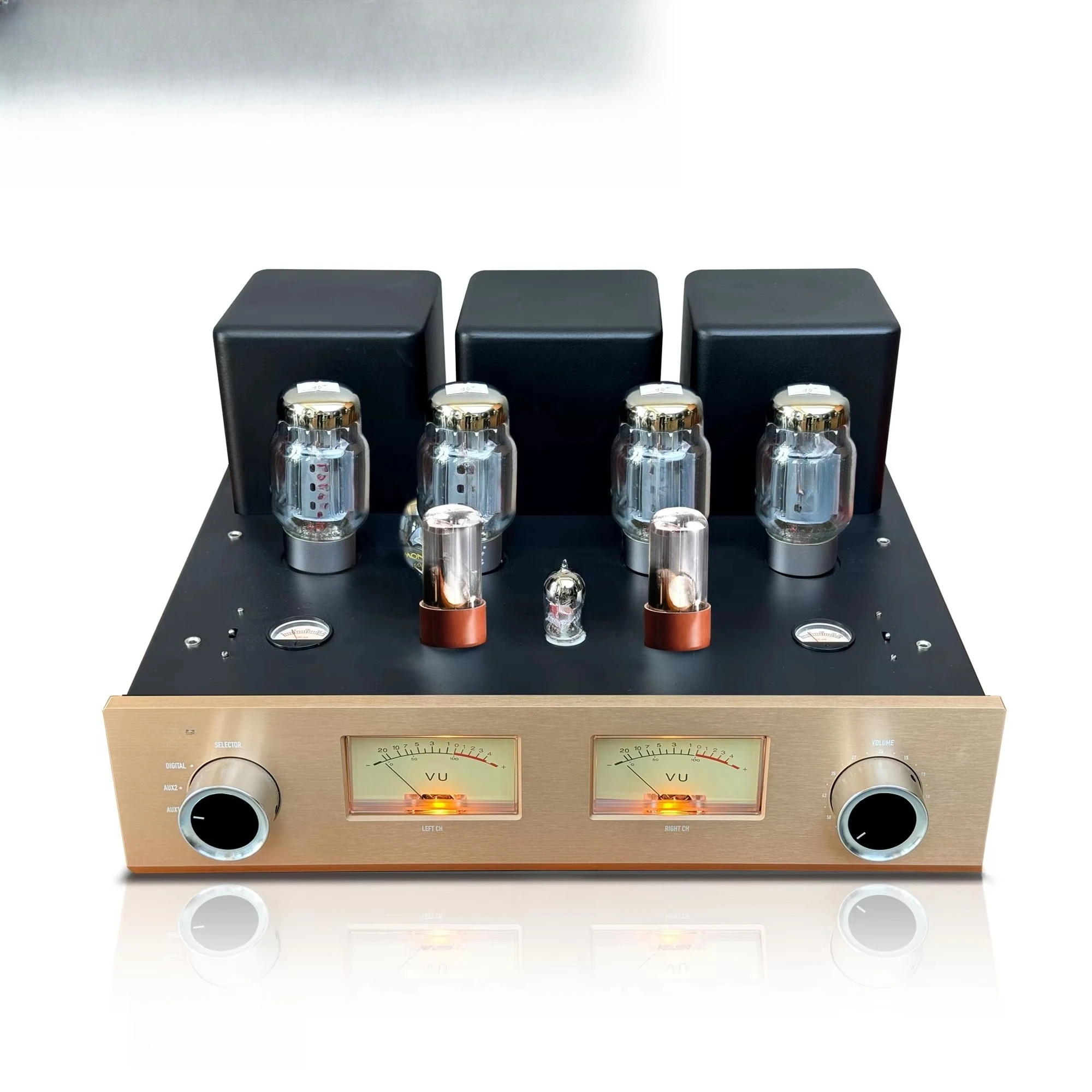 Audiophile 256 High Power HIFI Stereo Vacuum Tube Amplifier  56W*2 220V Free Customized 110V/230V Receivers Amplifiers