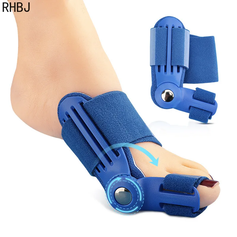 RHBJ 2Pcs=1pair Orthopedic Big Bunion Corrector Device Hallux Valgus Toe Correction Pedicure Thumb Bone Orthotics Toe Separators