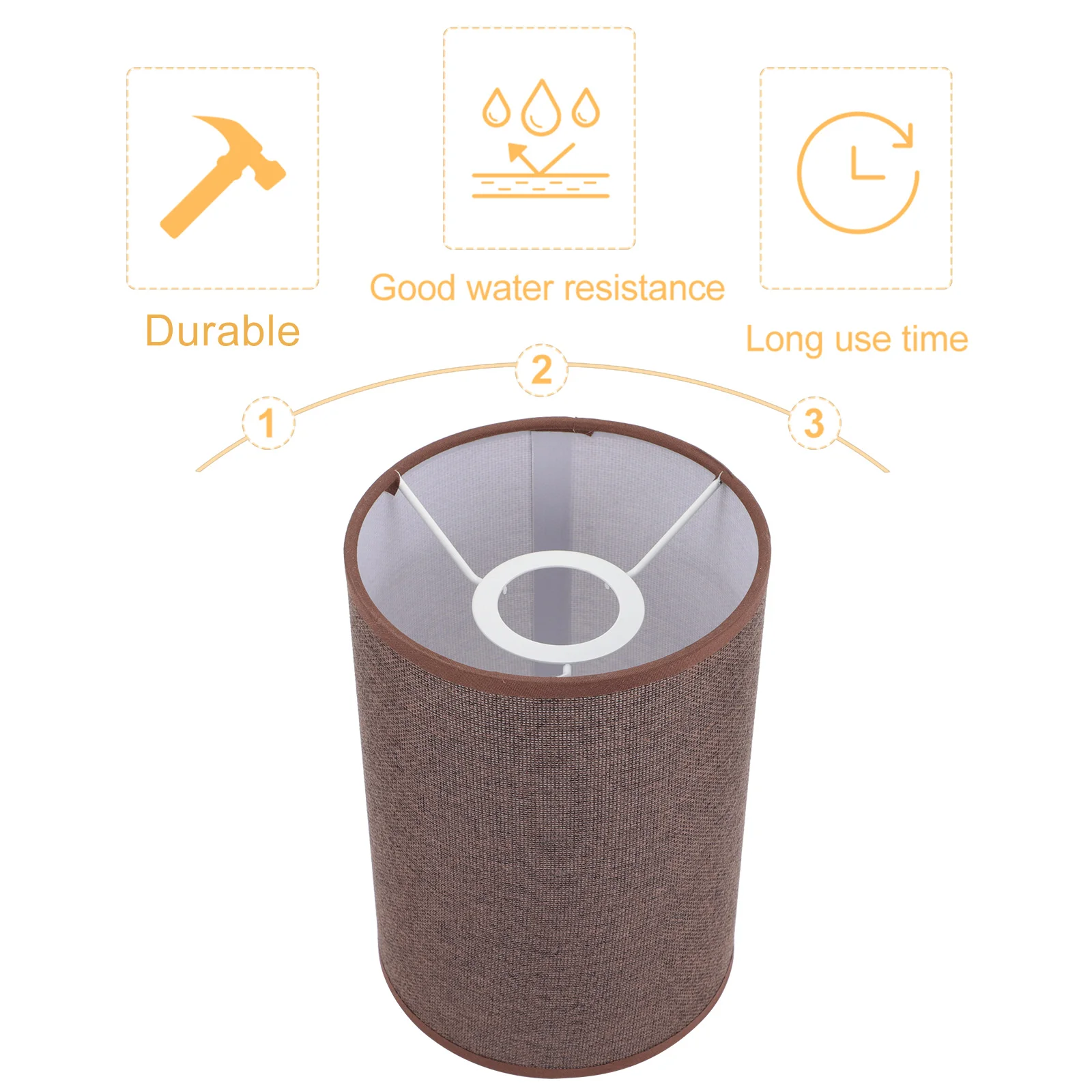 

Pendant Shade Fabric Lampshade Floor High Quality Table Light Cover Black Cylinder Retro Decorative Home Bedroom Study Office