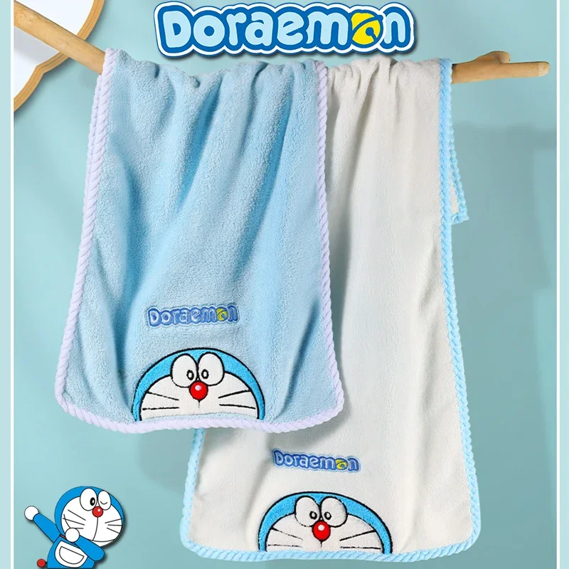 

Doraemon Towel Cartoon Creative Children's Wash Face Hanging Decorative Absorbent Towel Animation Kitchen Bathroom Hand Towels