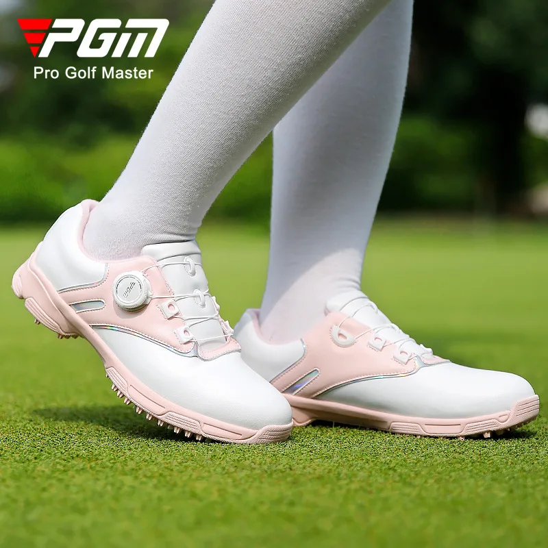 PGM zapatos de Golf para mujer, zapatillas deportivas informales para mujer, cordones rápidos, microfibra, impermeables, antideslizantes, XZ297/XZ298, venta al por mayor