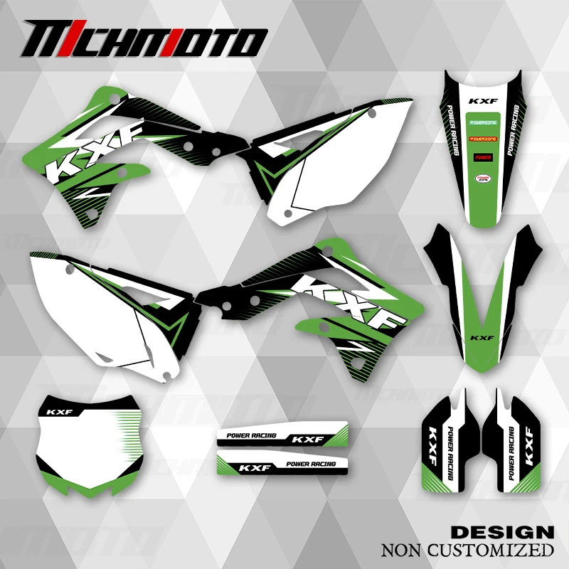 

MCHMFG новый стиль графические наклейки наборы наклеек для KAWASAKI KXF450 2012 2013 2014 2015
