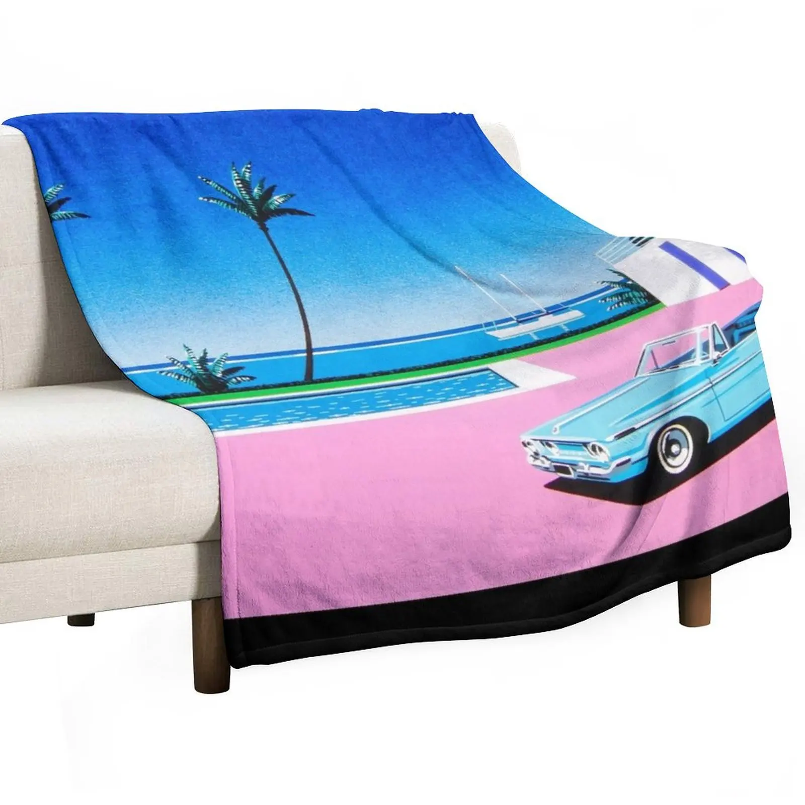 hiroshi nagai Throw Blanket Tourist Winter beds Blankets