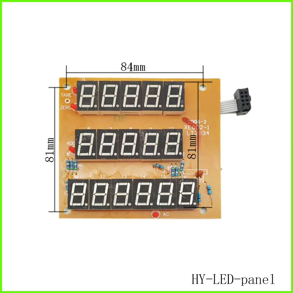 Imagem -03 - Escala Eletrônica Acessórios Tela de Exibição Placa de Circuito Led Lcd Letra Escarlate Black Word Display Made in China