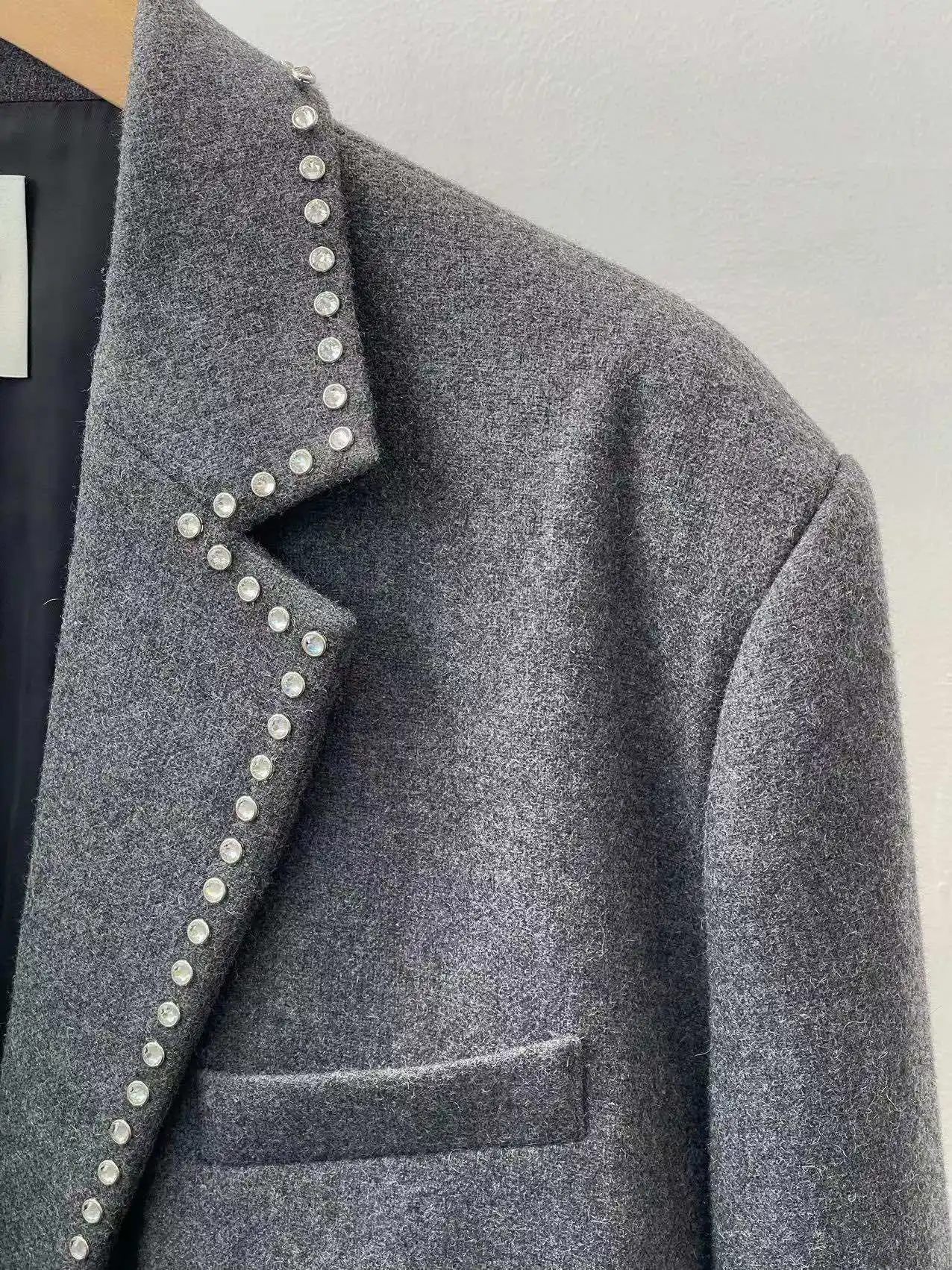 2024 abbigliamento donna blazer impreziosito da diamanti primavera estate nuovo No.34