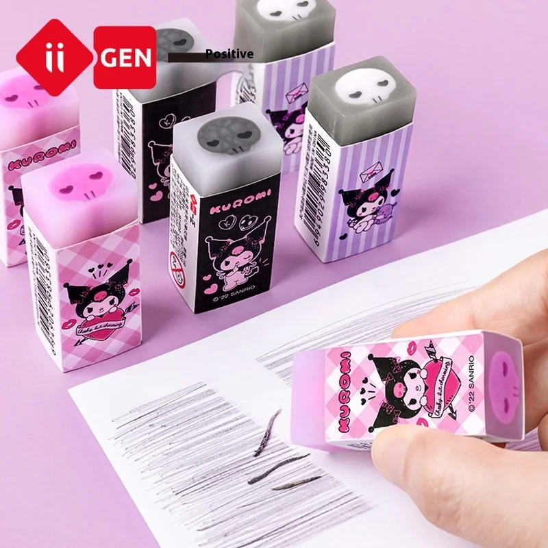 Iigen Stationery Sanrio Style Sandwich Eraser Student Kindergarten Children Special-Purpose Rubber Kuromi Melody Cinnamoroll