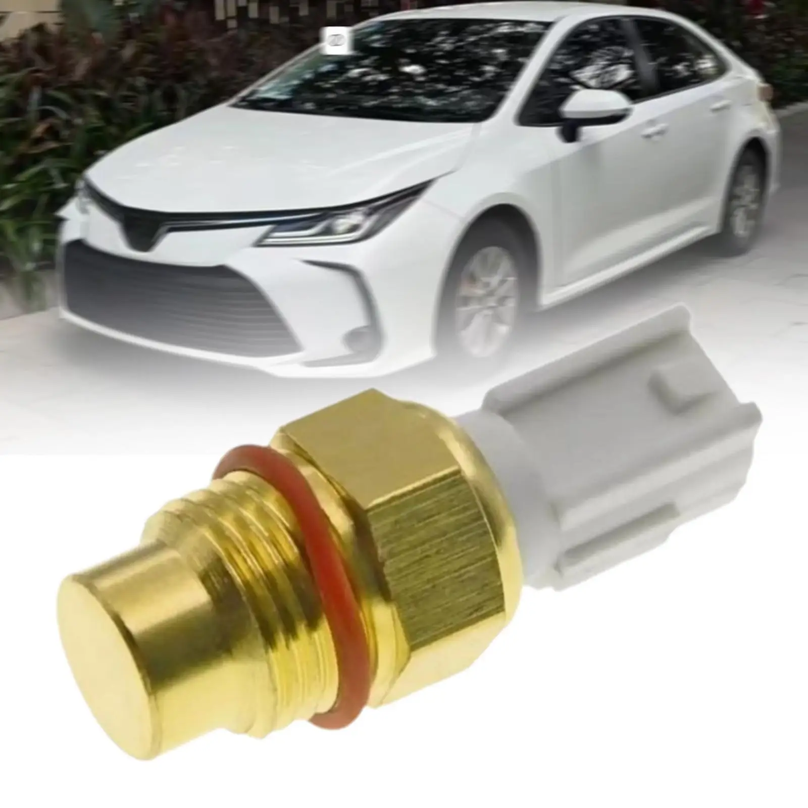 Sensor de Temperatura do Líquido Refrigerante em Metal Dourado de Alta Precisão para Carro, Sensor de Calor com Dois Níveis para Toyota Paseo Cabriolet