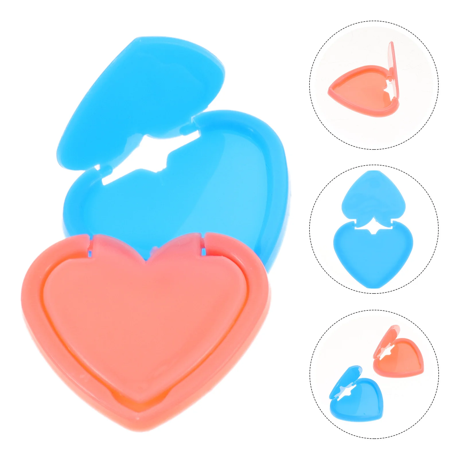 2 Pcs Button Cover Diamond Light Pad Baffle Protector Heart Shaped Protective Painting Accessories