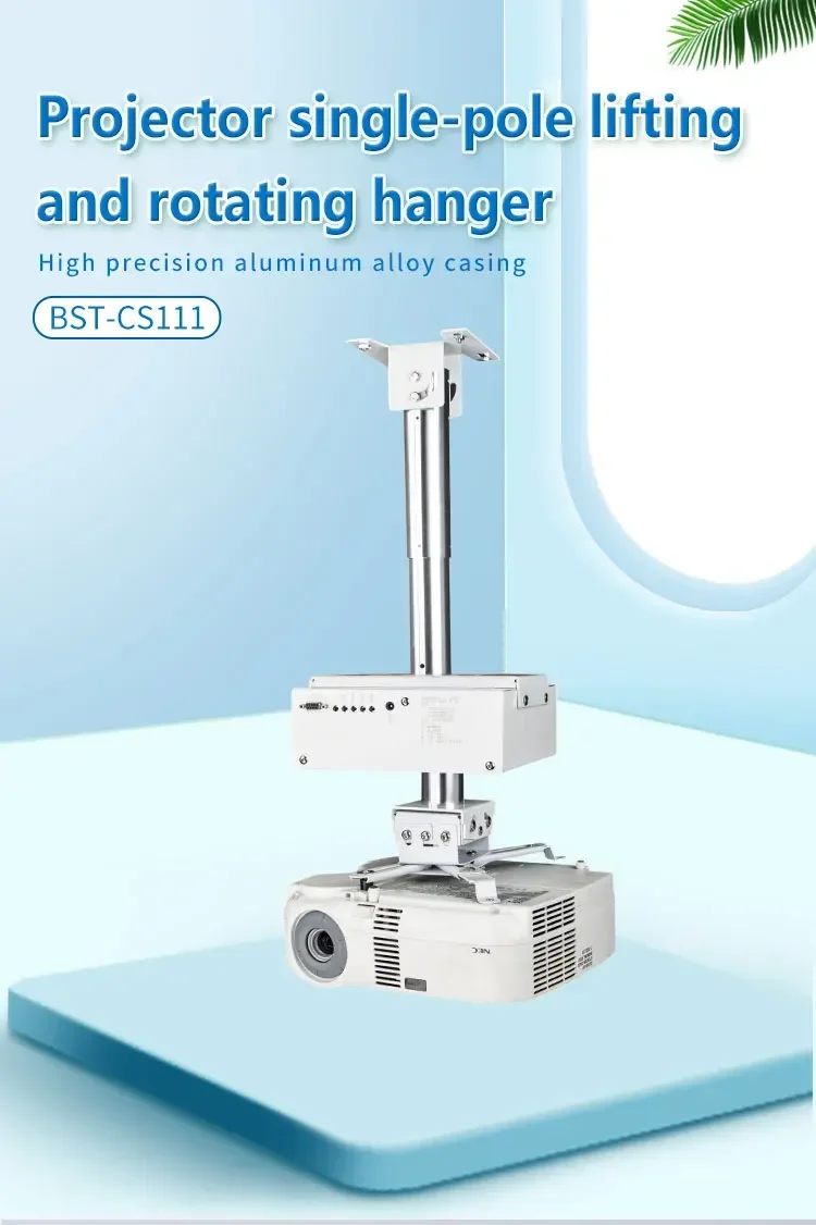 

360 Degree Rotation Motorized Remote Control Ceiling Mount Projector Camera Lift Automatic Projector For Conference Room