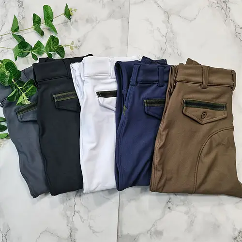MXLLINA pantalones ecuestres para niños, mallas de silicona hasta la rodilla para montar a caballo, espectáculo de competición infantil, medias deportivas de alta calidad, ropa para niños