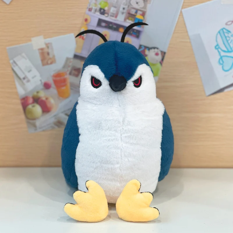 Kawaii Spy Family Penguin Plush Cushion, with Unique Angry Expression, Ultra Soft Fluffy Anime Merch Gifts.
