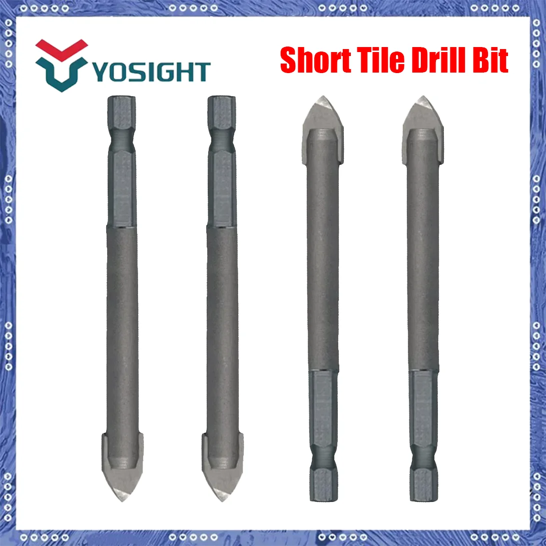 Hexagonal Flathead Tile Drill Bit – Glass, Ceramic, Concrete, Cement Wall Opener, Alloy Triangular Drill Bit with Extra Grip