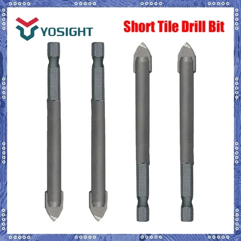 Hexagonal Flathead Tile Drill Bit – Glass, Ceramic, Concrete, Cement Wall Opener, Alloy Triangular Drill Bit with Extra Grip