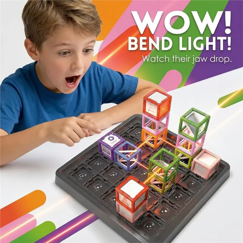 ABXE-Interactive Board Game Laser Maze Chess Children's Maze Chess Parent Child Interactive Board Game