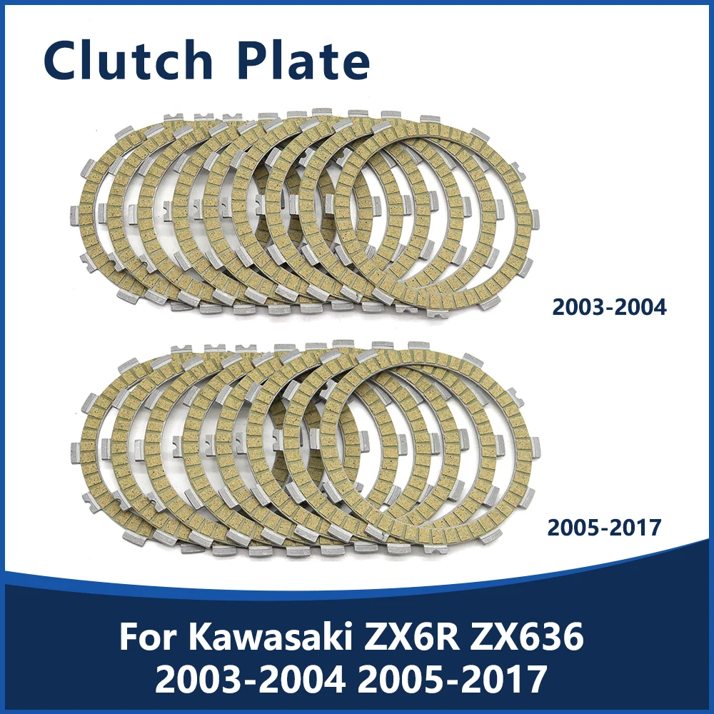 

For Kawasaki ZX-6R ZX 6R ZX6R ZX636 ZX 636 2003-2004 2005-2017 Motorcycle Clutch Friction Disc Plate Kit Accessories