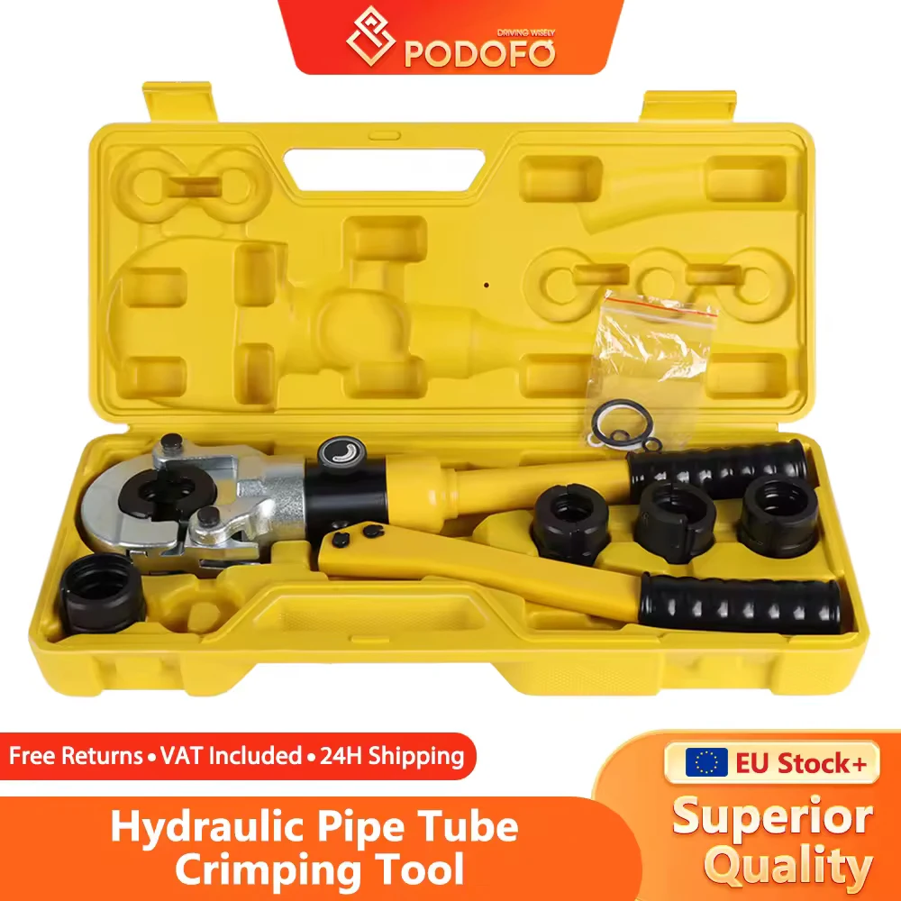 Zaciskarka do rur Podofo Pex do rur aluminiowo-plastikowych z formą 16 20 25 26 32mm², narzędzie do zaciskania złączek miedzianych.