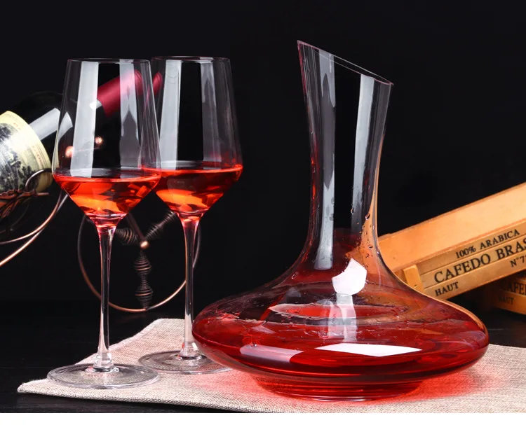 

Glass Pitcher Wine Decanter Dispenser Flagon Glass Bottle Hip Flasks Barware Wine Pot Bar Accessories Gift JS 1100