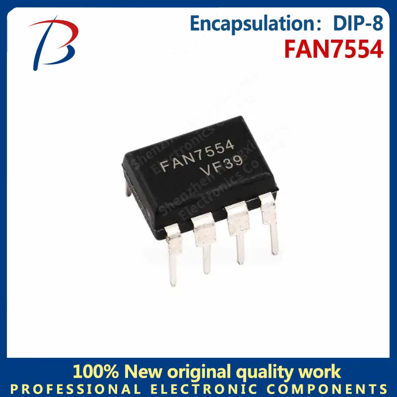 10PCS-BHT FAN7554 In-line DIP-8 switch controller LCD power chip