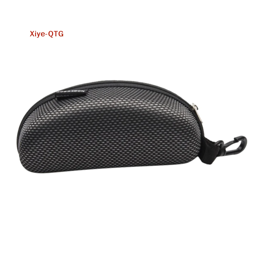 NEU Neuer Stil Reißverschluss-Brillenetui Sonnenbrillenetui Hartschalen-Box Tragbarer Schwarzer Halter