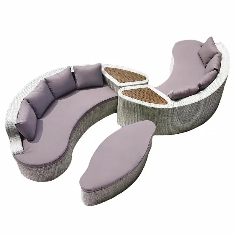 

Villa courtyard modern simple leisure sofa outdoor open-air balcony outdoor combination sofa furniture Nordic design